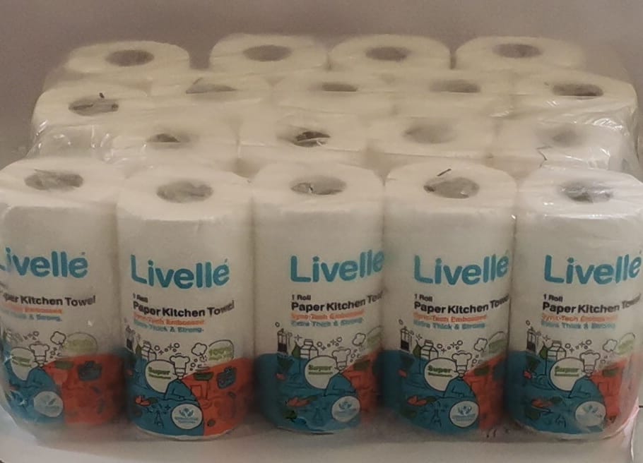 Livelle Extra Strong Kitchen Towel - Single Pack - White