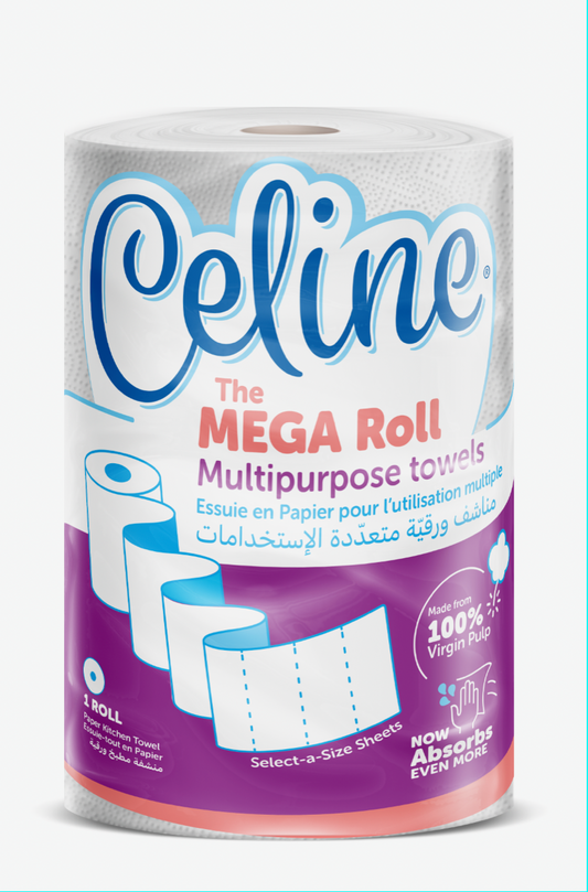 Celine Mega Kitchen Towel - White