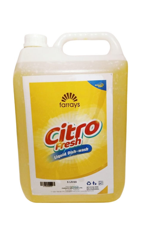 Farrays Liquid Dish Wash 5Lt - Citro Fresh