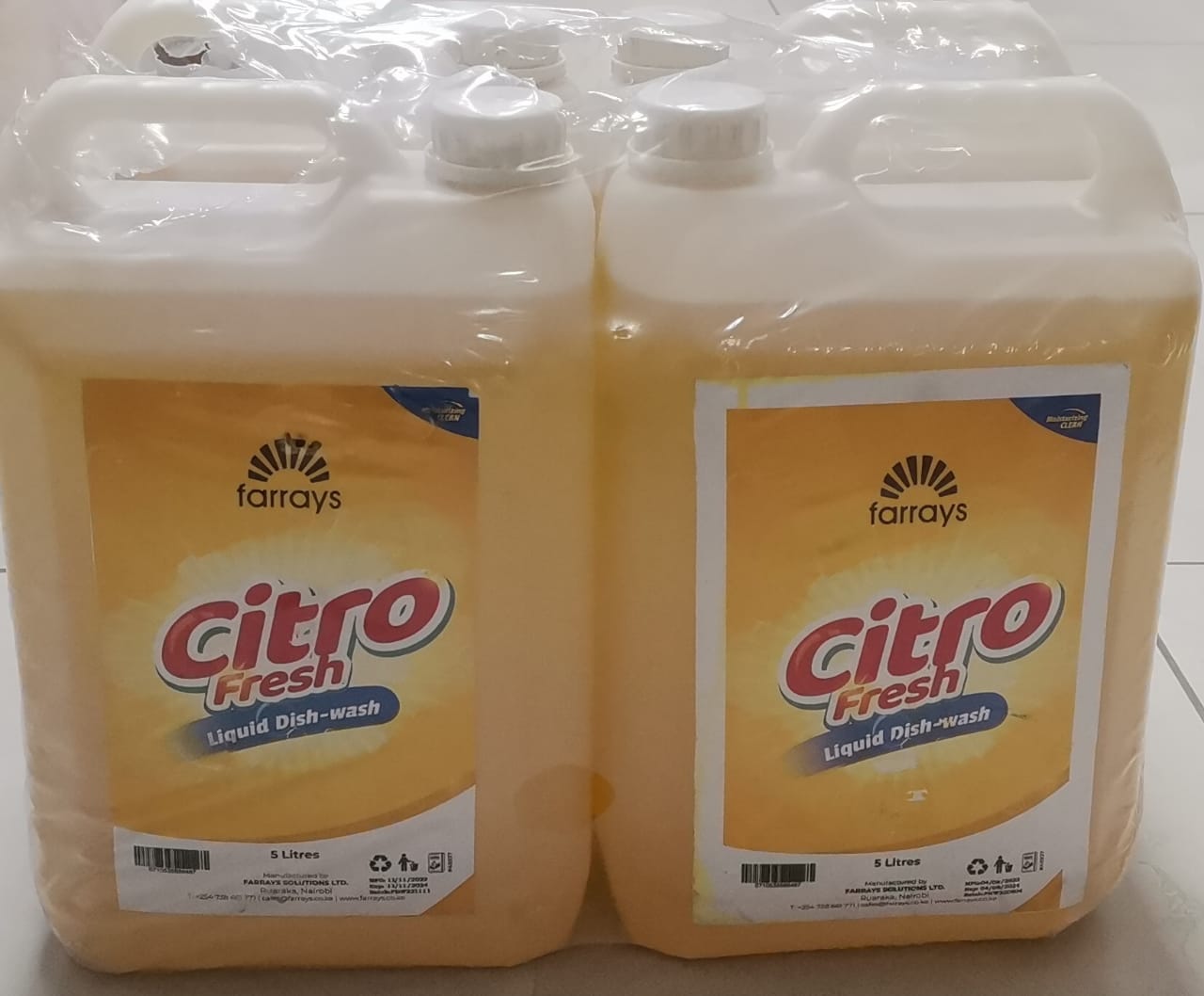 Farrays Liquid Dish Wash 5Lt - Citro Fresh