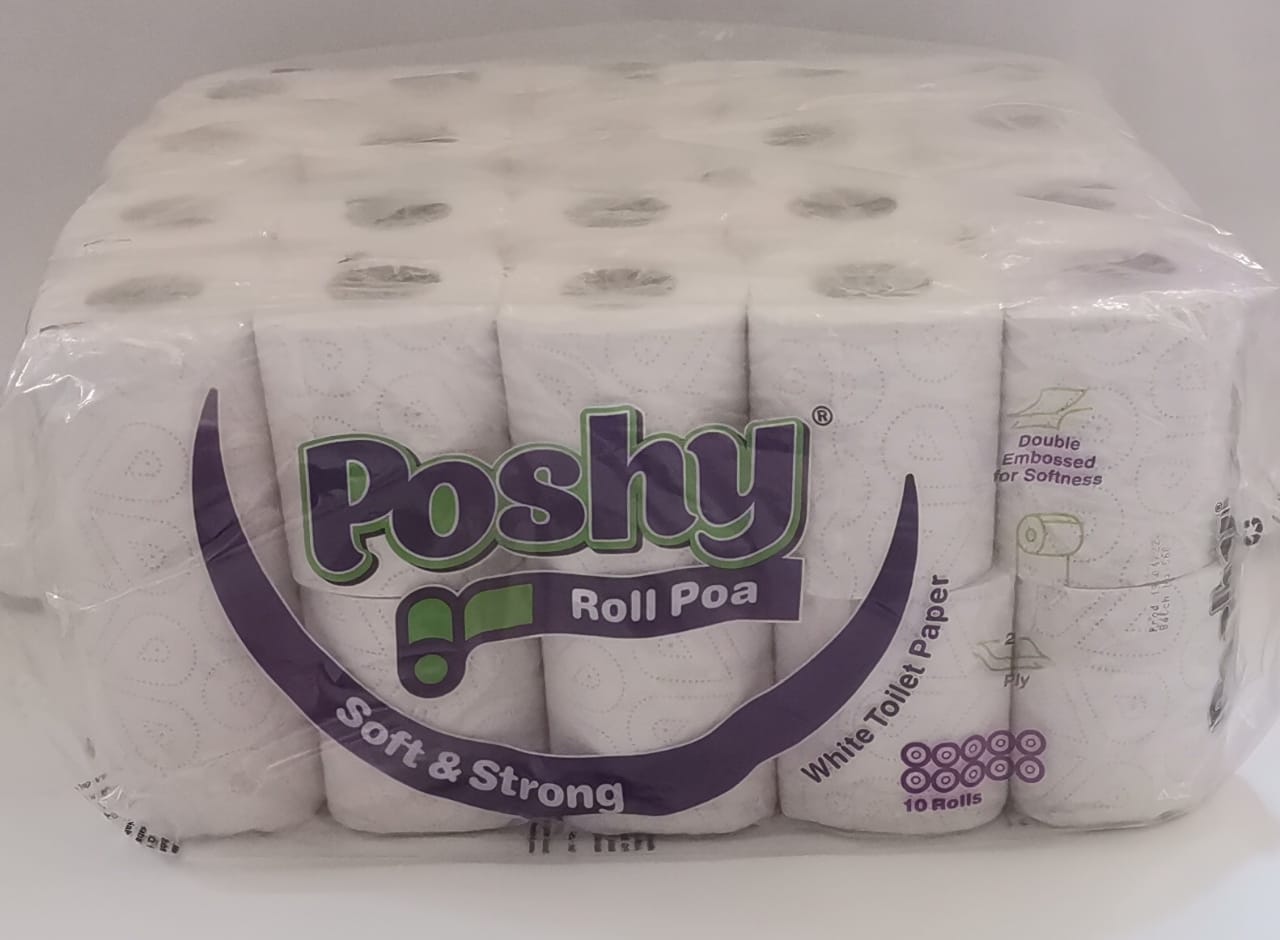 Poshy Roll Poa - Ten Pack - Coloured Green or Pink