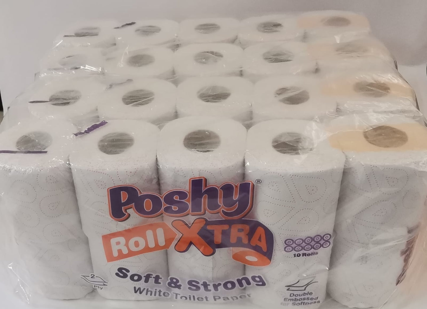 Poshy Roll Xtra - Ten Pack - Coloured Orange