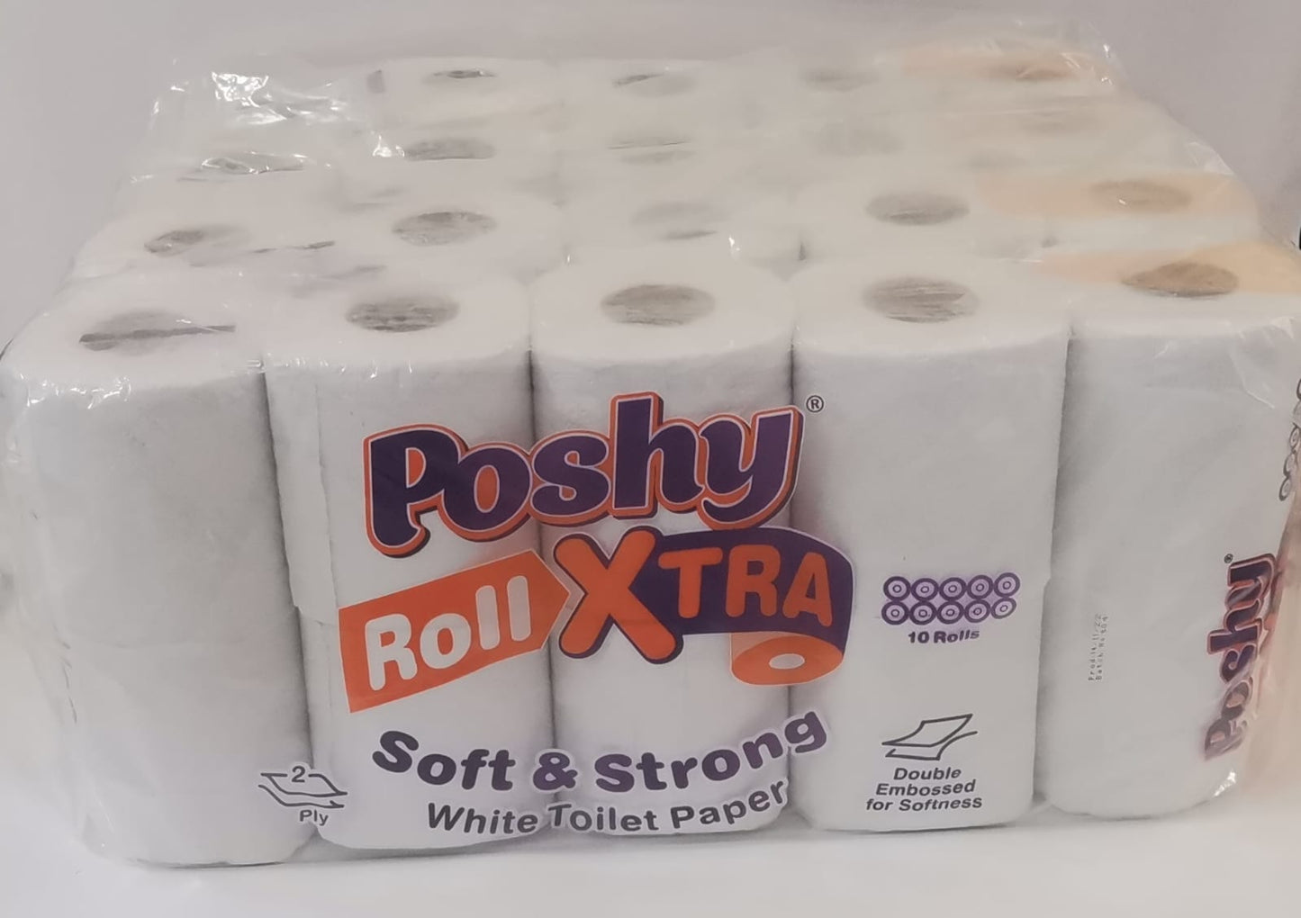 Poshy Roll Xtra - Ten Pack White