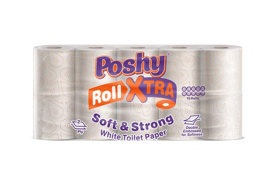 Poshy Roll Xtra - Ten Pack - Coloured Orange