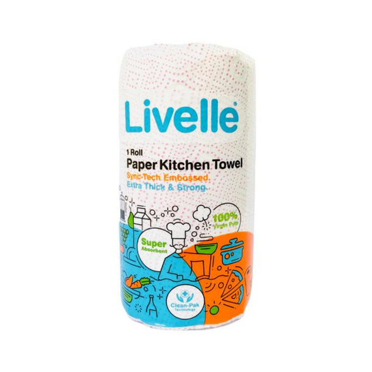 Livelle Extra Strong Kitchen Towel - Single Pack - Coloured Pink
